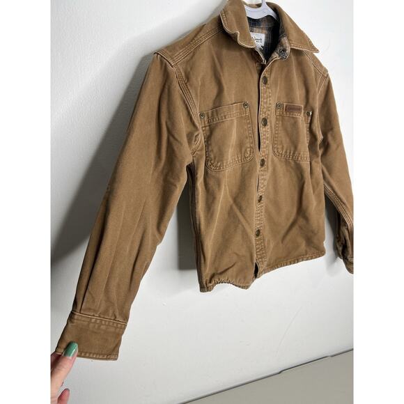 Carhartt Youth Kids Snap Button Jacket Brown Size Small - Picture 2 of 12